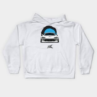 dodge viper 2008 srt10 lowered white Kids Hoodie